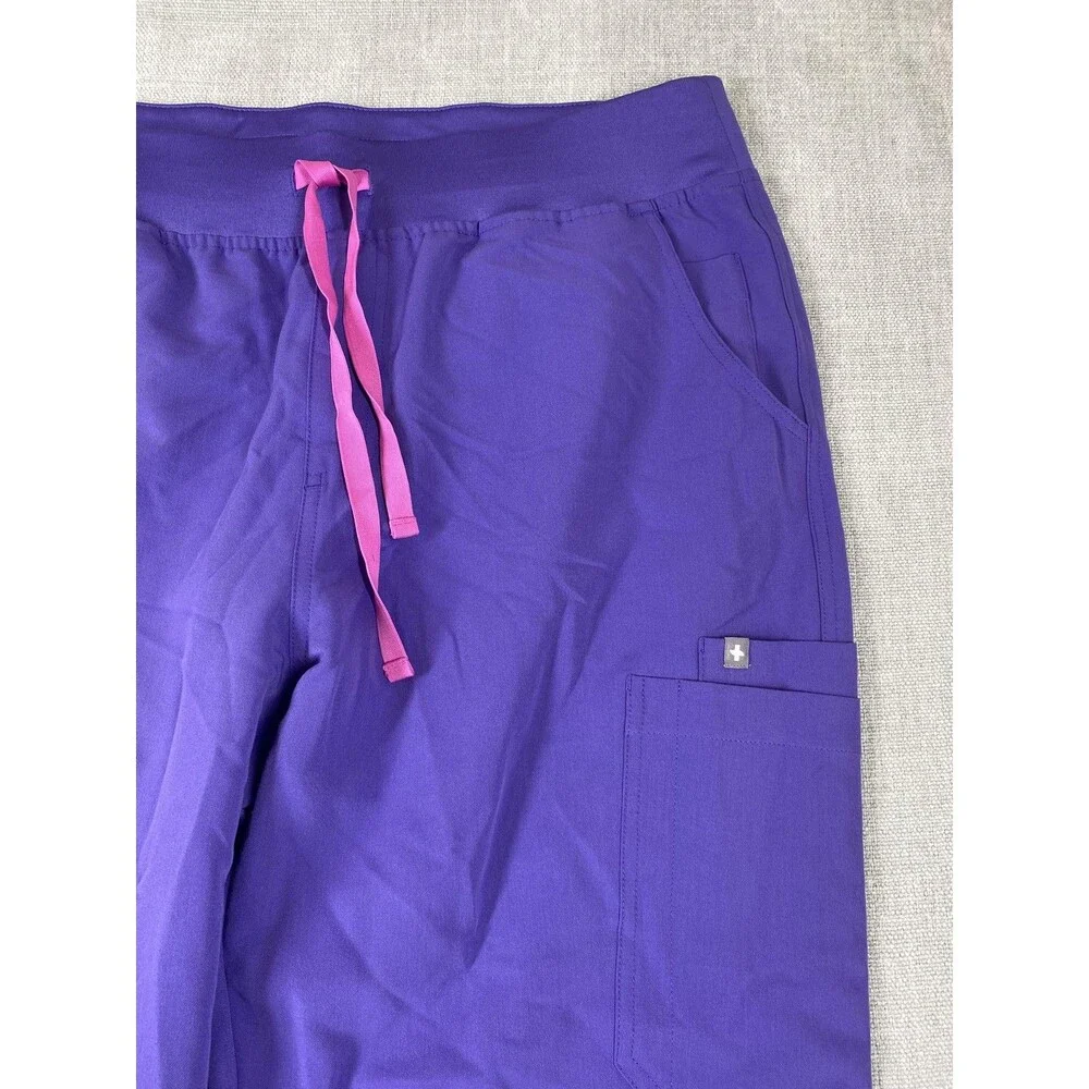 FIGS Technical Collection HW Yola Pants Womens XL Tall Purple Scrub Medical